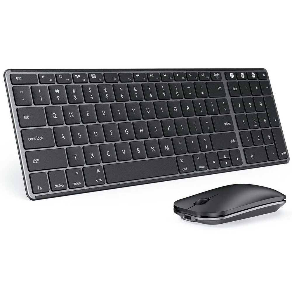 seenda Bluetooth Keyboard and Mouse Combo for Mac, SKM64-2 Rechargeable Slim